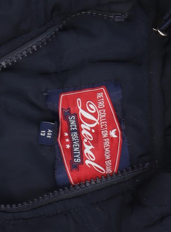 Diesel Boys Navy Full Zip Hoodie Age 13