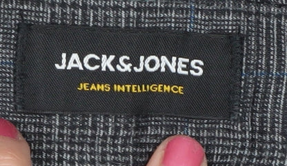 Jack & Jones Men's Grey Slim Chino Trousers M