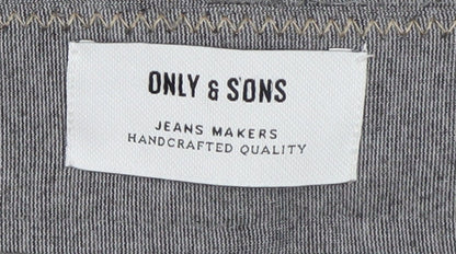 Only & Sons Men's Grey Slim Fit Chino Trousers