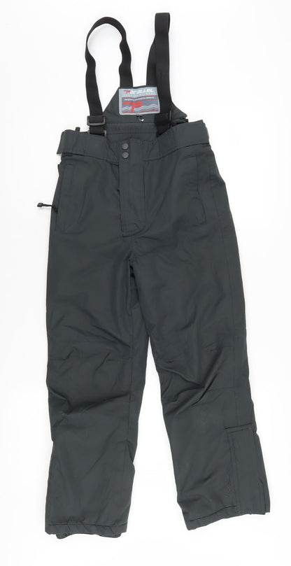 Parallel Boys Snow Pants Black 9-10 Years Insulated Waterproof