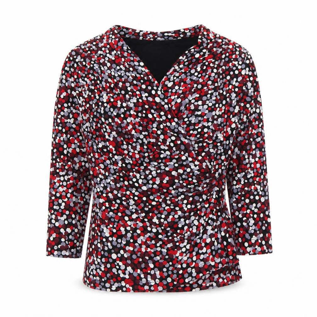 Womens UK Size S CC Multicoloured Wrap Blouse