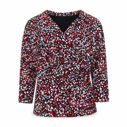 Womens UK Size S CC Multicoloured Wrap Blouse
