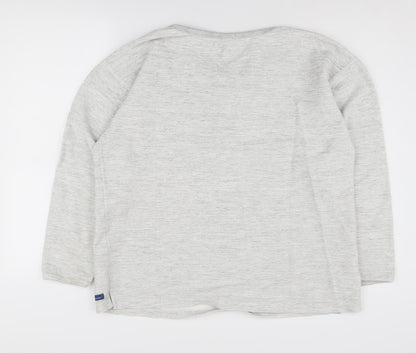 Pro Sport Women's Grey L Henley Jumper, Long Sleeve