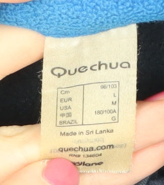 Quechua Unisex Blue Pullover Hoodie, Size 12, Lightweight