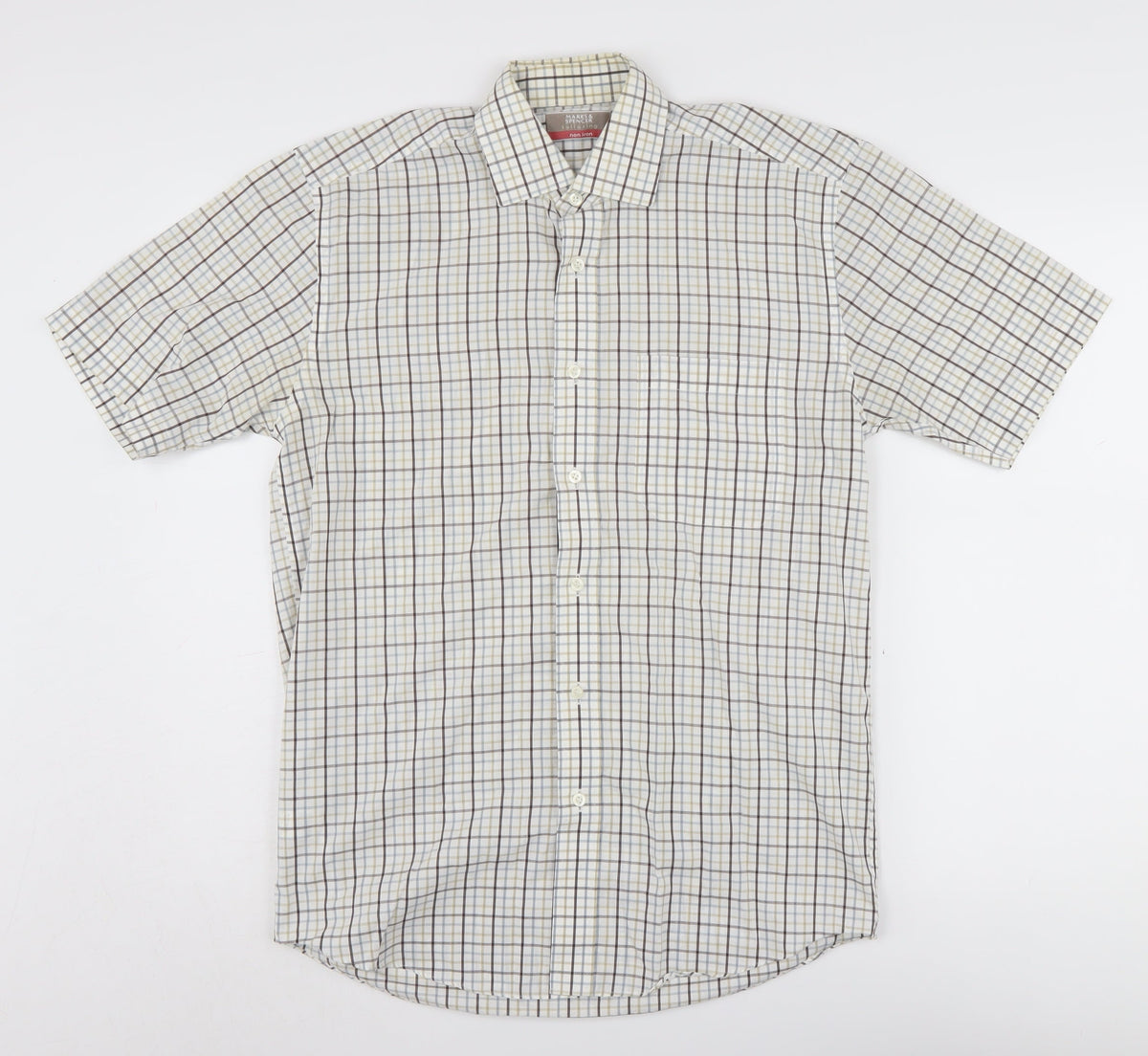 Marks and Spencer Men's Multicoloured Check Shirt