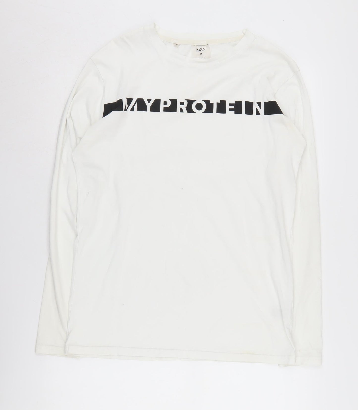 MP Men's White Long Sleeve Crew Neck T-Shirt - S