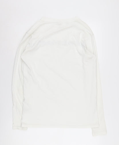 MP Men's White Long Sleeve Crew Neck T-Shirt - S