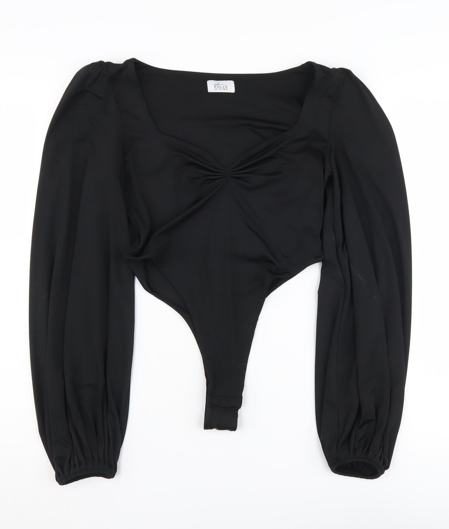 Oh Polly Women's Black Long Sleeve Bodysuit Size 12