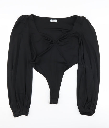 Oh Polly Women's Black Long Sleeve Bodysuit Size 12