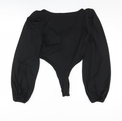 Oh Polly Women's Black Long Sleeve Bodysuit Size 12