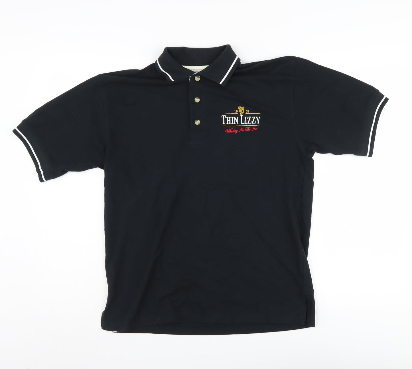 KUSTOM KIT Men's Black XS Polo Shirt Logo Short Sleeve
