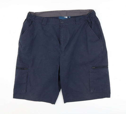 Mountain Warehouse Men's Blue Cargo Shorts, Size 38