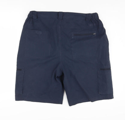 Mountain Warehouse Men's Blue Cargo Shorts, Size 38