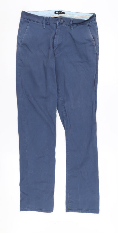 Palm Grove Men's Blue Chino Trousers Size 32