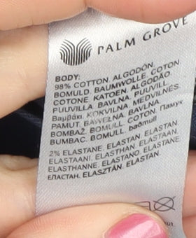 Palm Grove Men's Blue Chino Trousers Size 32