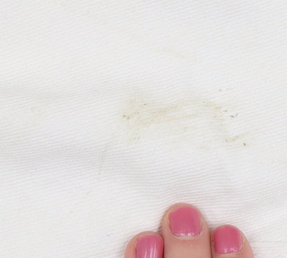 Loco Unisex White Denim Jeans, Size 34 with Logo