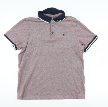 SoulCal & Co Men's Red Polo Shirt - Size L