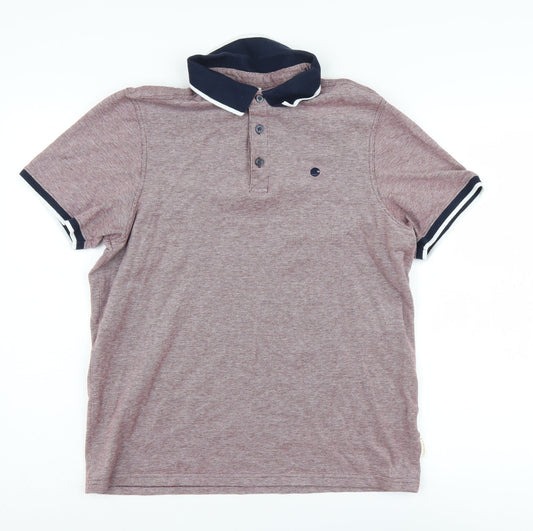 SoulCal & Co Men's Red Polo Shirt - Size L