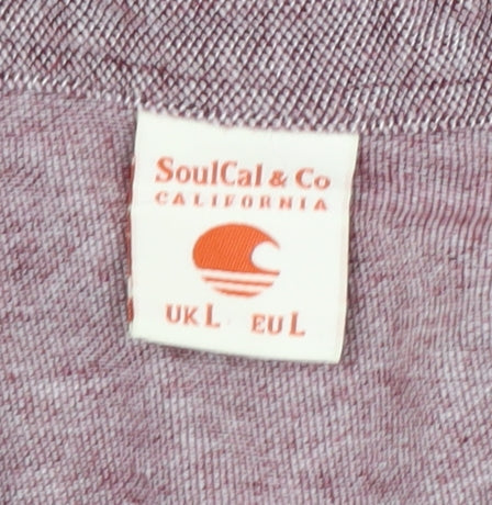 SoulCal & Co Men's Red Polo Shirt - Size L