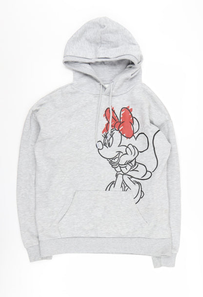 Womens UK Size XS Disney Grey Pullover Hoodie
