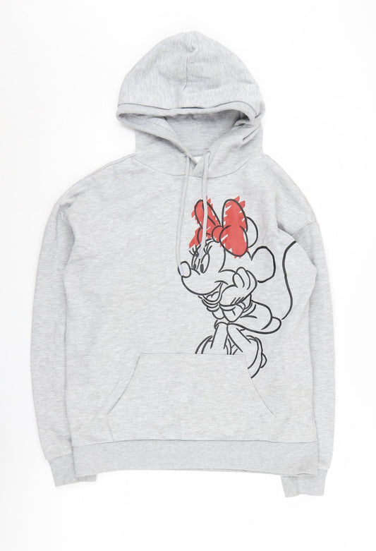 Womens UK Size XS Disney Grey Pullover Hoodie
