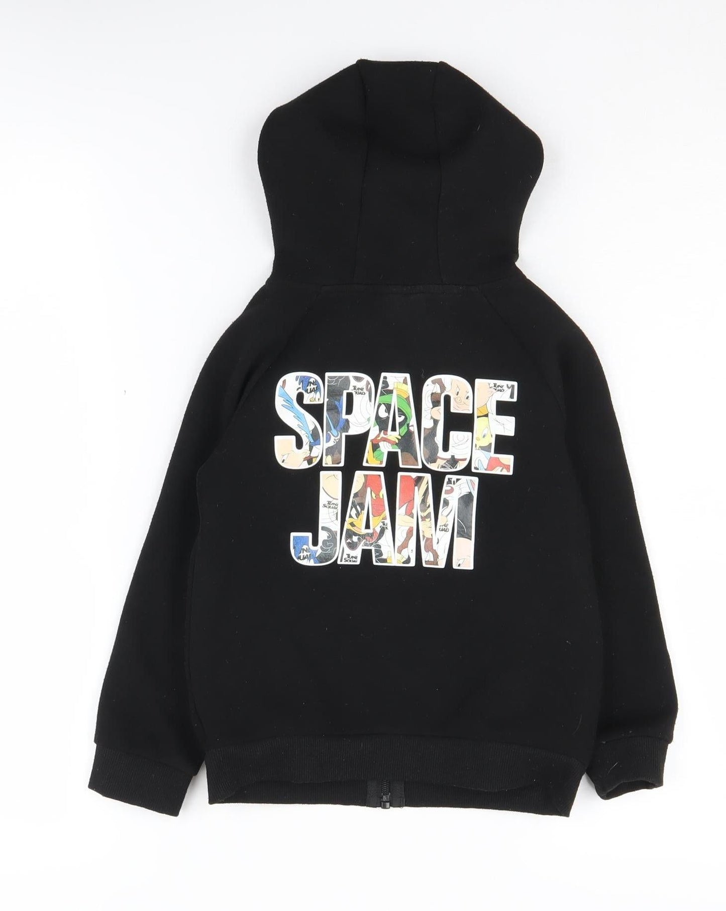 Space Jam Boys Black Hoodie 6-7 Years Full Zip
