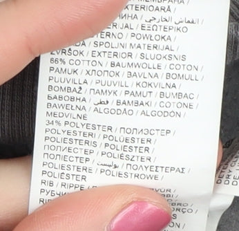 Puma Teens Grey Logo Hoodie, L, Long Sleeve, Cotton Blend