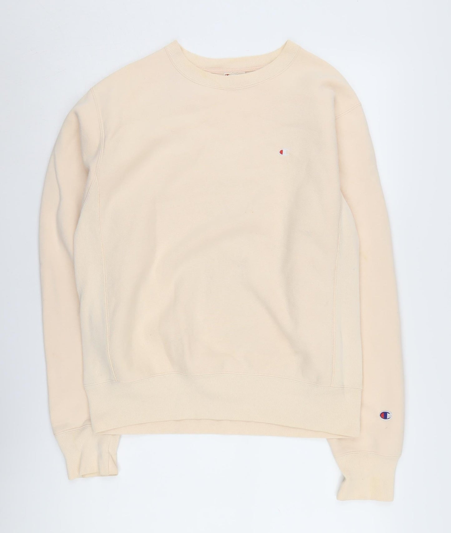 Mens UK Size S Champion Beige Pullover Sweatshirt