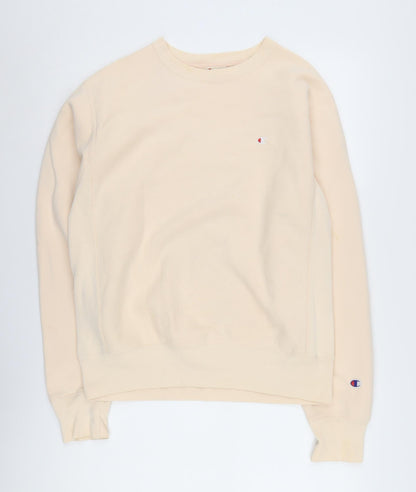 Mens UK Size S Champion Beige Pullover Sweatshirt