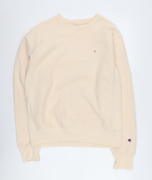 Mens UK Size S Champion Beige Pullover Sweatshirt