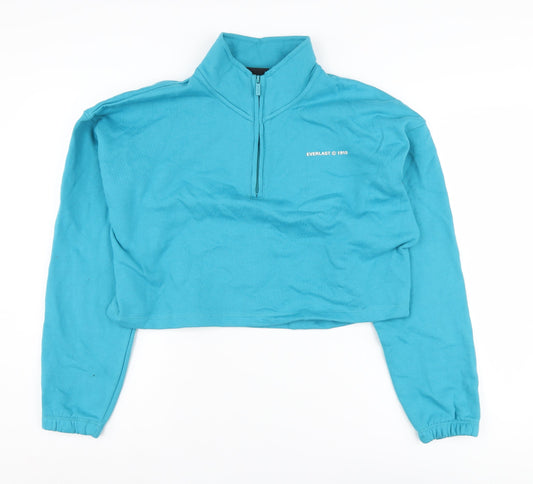 Everlast Women's Blue Henley Sweatshirt Size 12