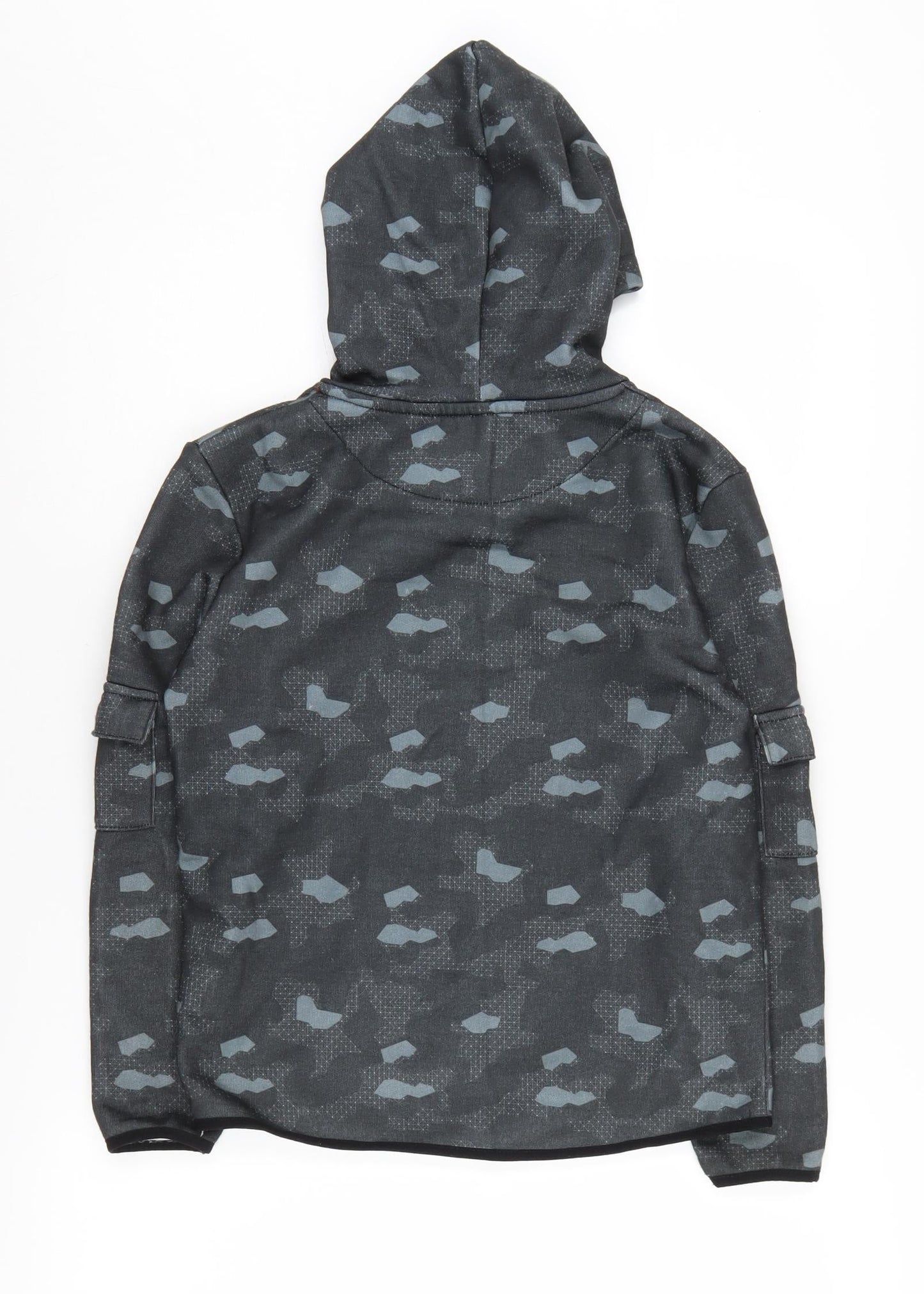 DFND Boys' Black Camouflage Logo Hoodie 11-12 Years