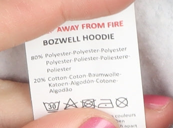 DFND Boys' Black Camouflage Logo Hoodie 11-12 Years