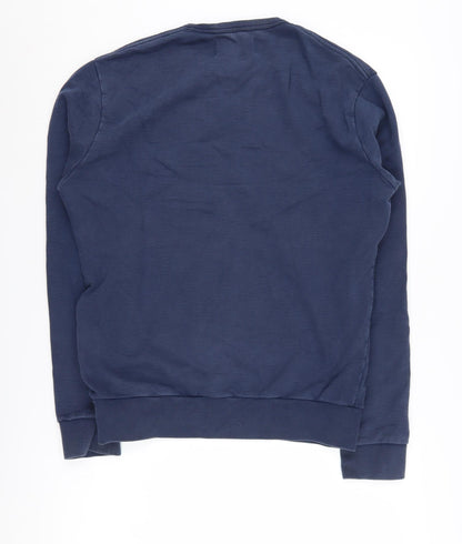 Mens UK Size S French Connection Blue Pullover Sweatshirt