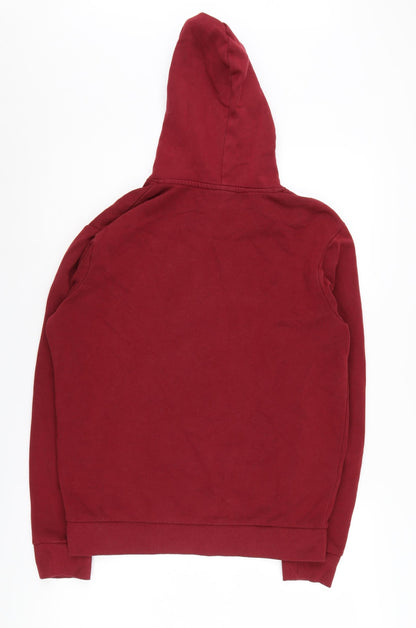 Mens UK Size S FILA Red Full Zip Hoodie