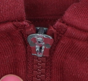 Mens UK Size S FILA Red Full Zip Hoodie