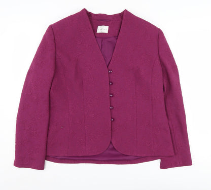 Eastex Women's Purple Long Sleeve Blazer UK 16