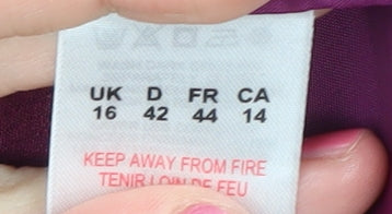 Eastex Women's Purple Long Sleeve Blazer UK 16