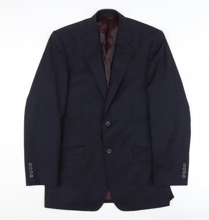 Mens UK Size 38 Berwin & Berwin Regular Blue Suit Jacket