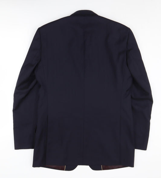 Mens UK Size 38 Berwin & Berwin Regular Blue Suit Jacket