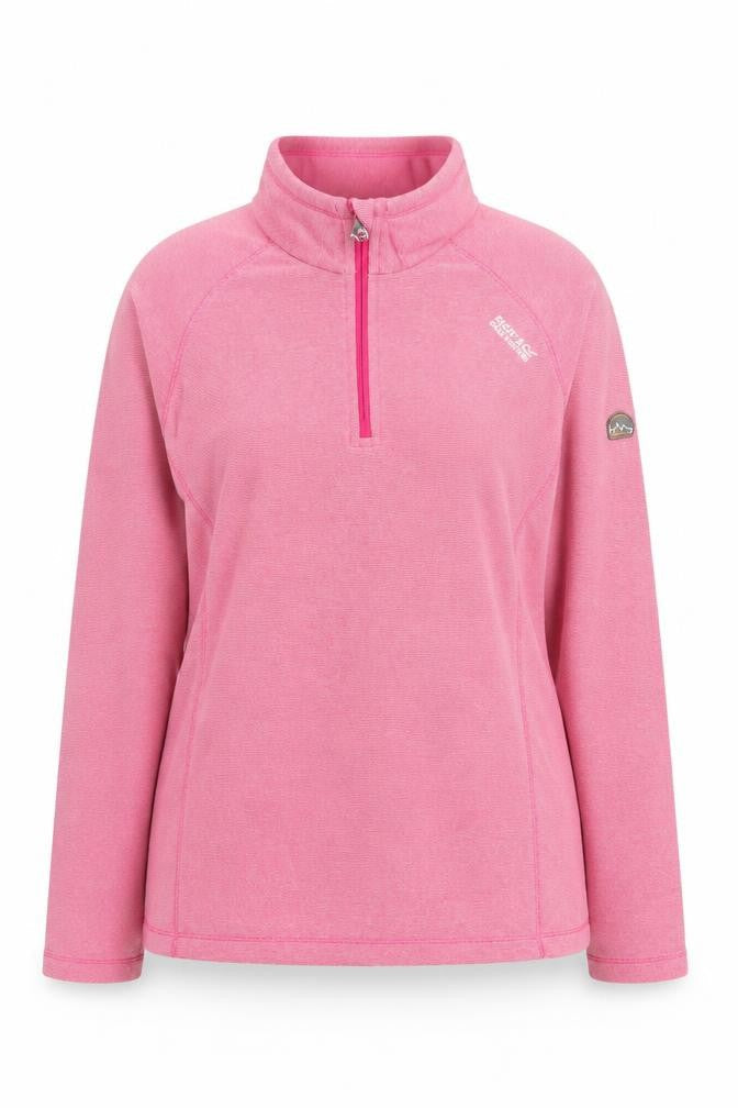 Womens UK Size 10 Regatta Pink Henley Sweatshirt