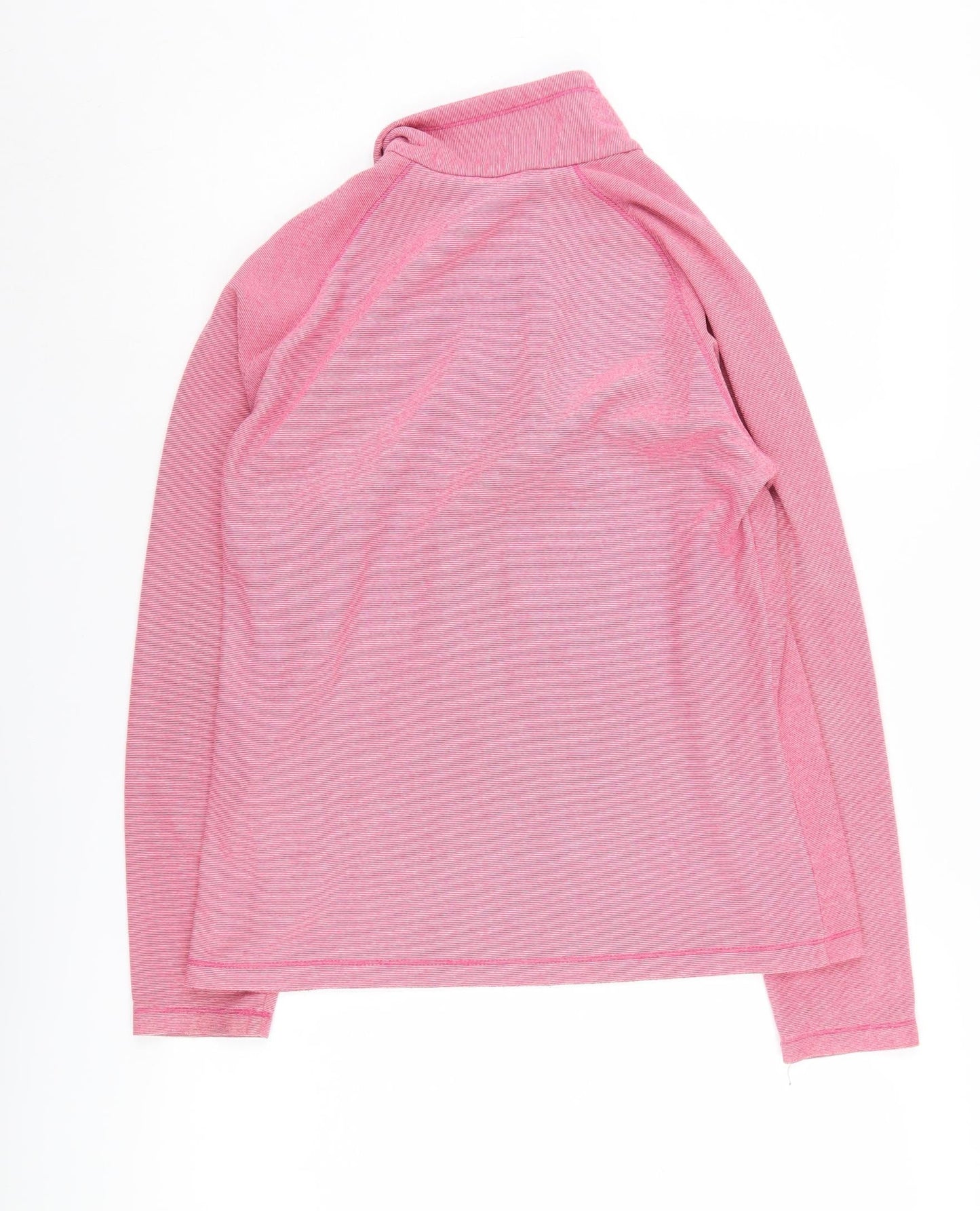 Regatta Women's Pink Henley Sweatshirt UK 10 High Neck