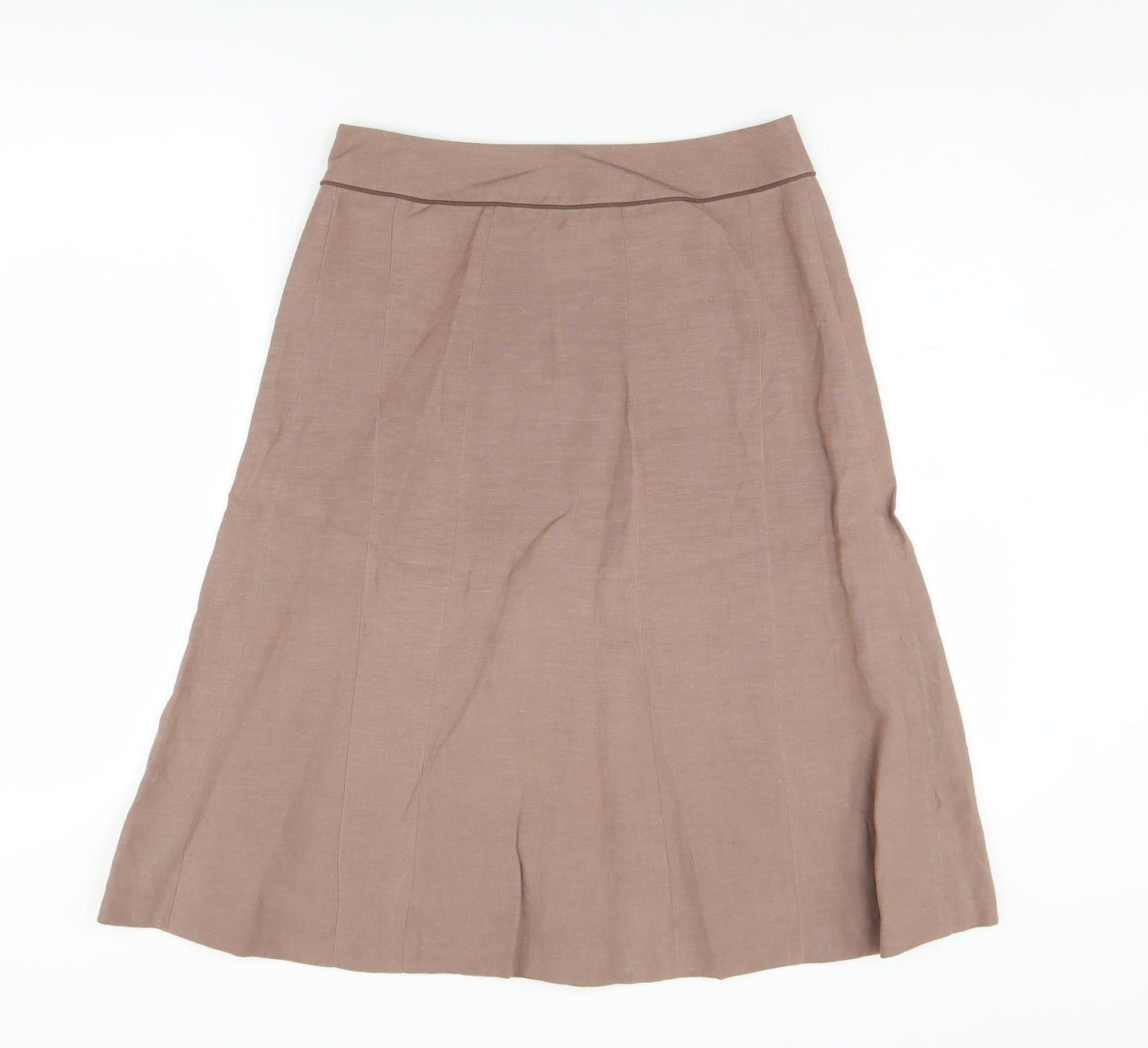 Boden Women's Brown A-Line Midi Skirt, Size 18L