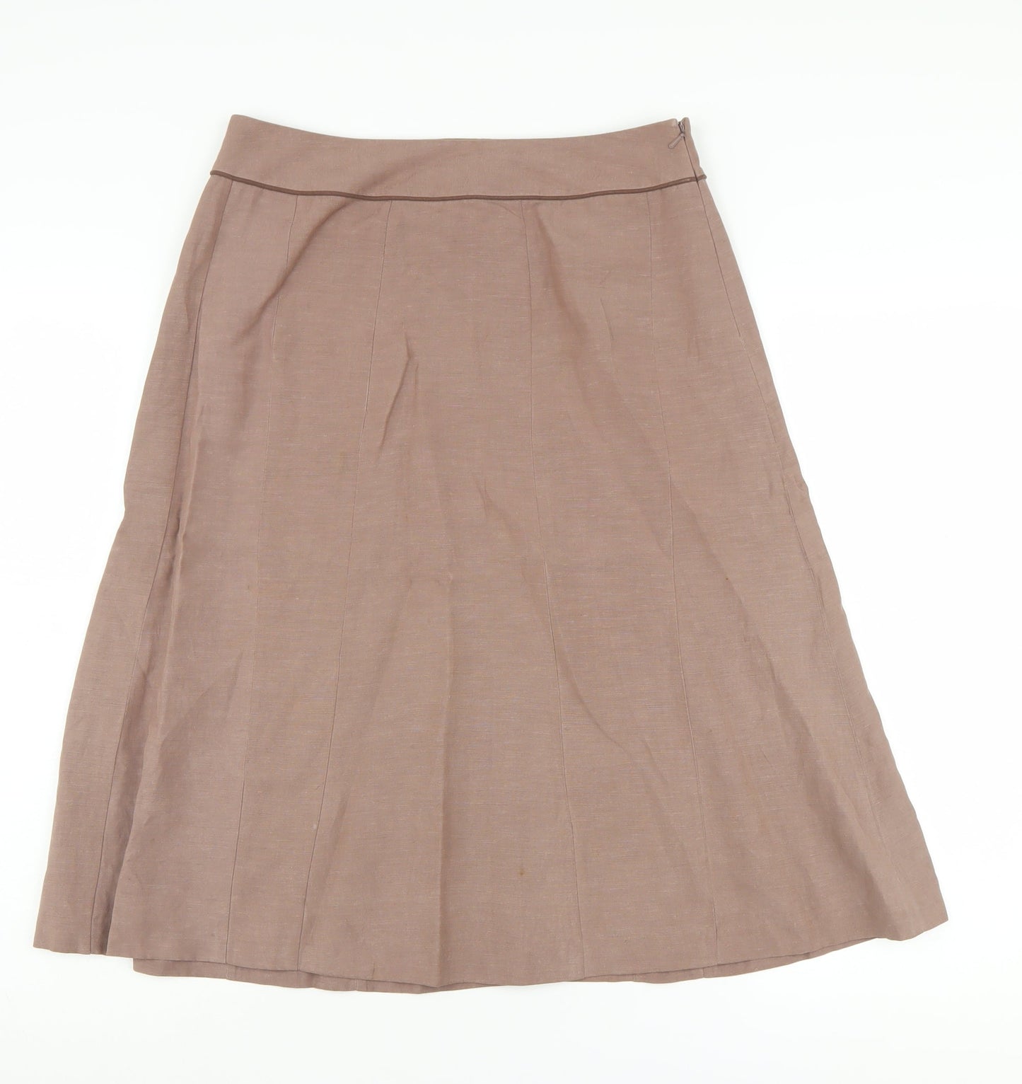 Boden Women's Brown A-Line Midi Skirt, Size 18L