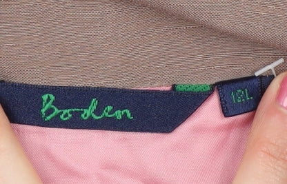 Boden Women's Brown A-Line Midi Skirt, Size 18L