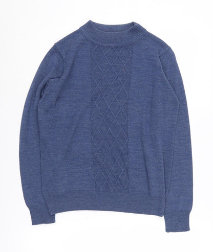 Honor Millburn Women's Blue Mock Neck Jumper Size 10