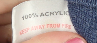 Honor Millburn Women's Blue Mock Neck Jumper Size 10