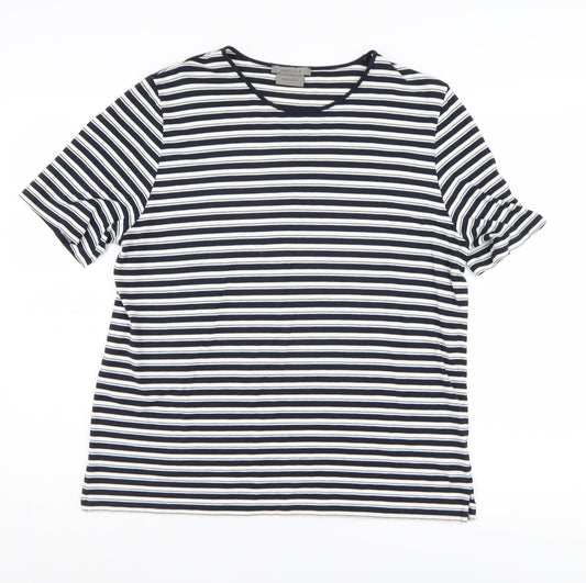 Jaeger Women's Striped T-Shirt M Multicoloured