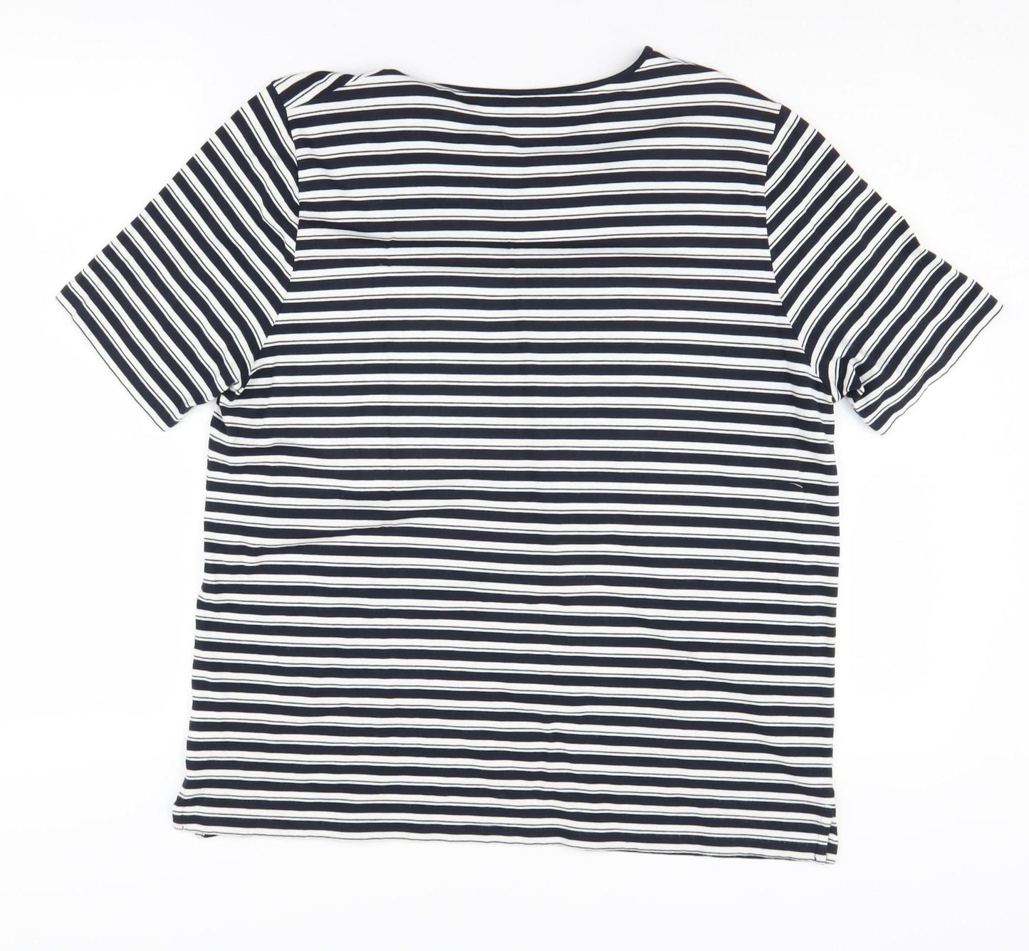 Jaeger Women's Striped T-Shirt M Multicoloured