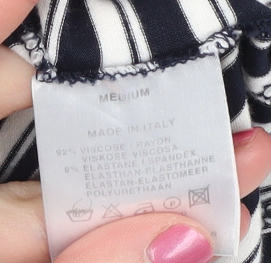 Jaeger Women's Striped T-Shirt M Multicoloured